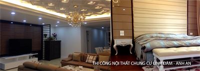 Thi công nội thất chung cư tại Bắc Linh Đàm - Nhà anh An